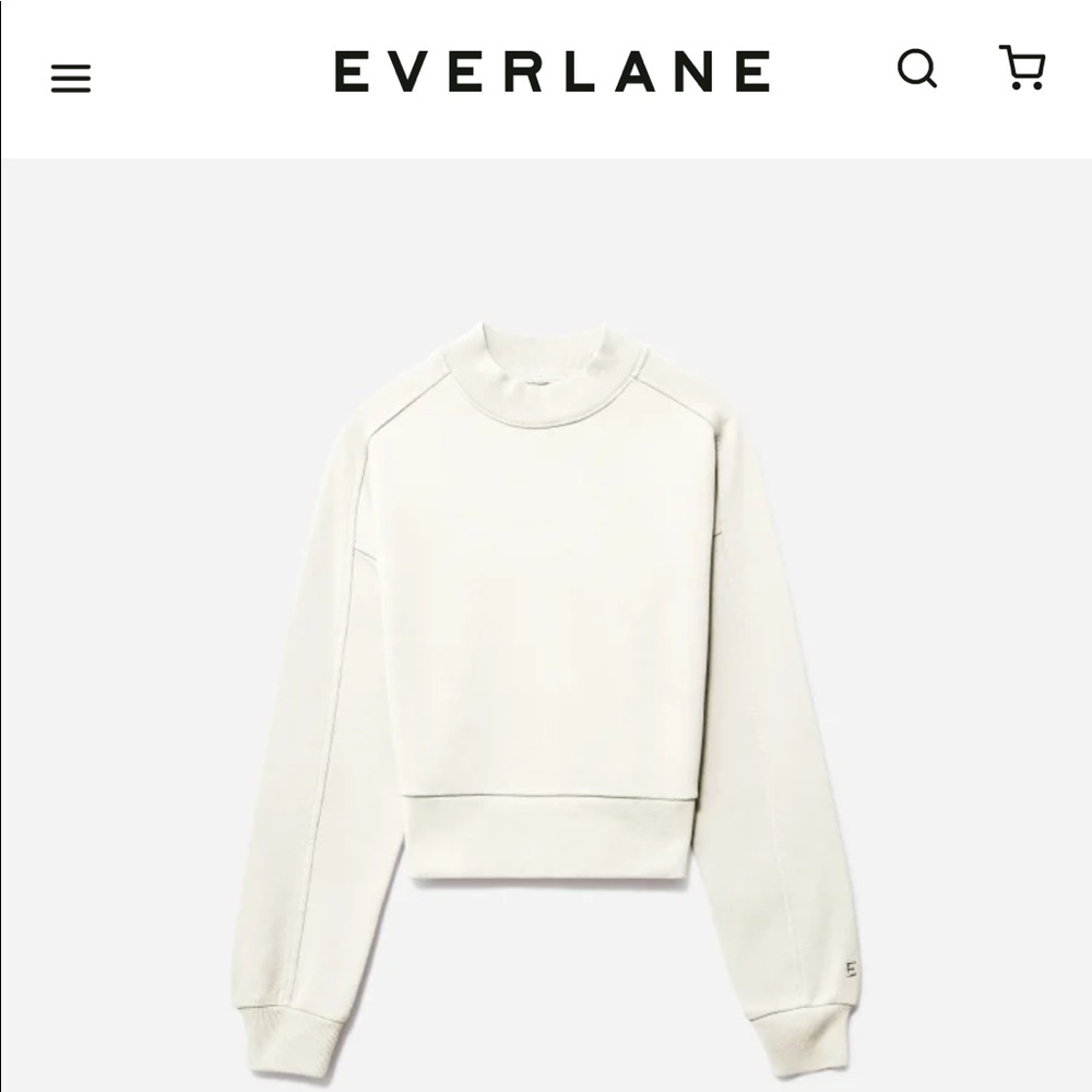 Everlane Track Cropped Sweatshirt